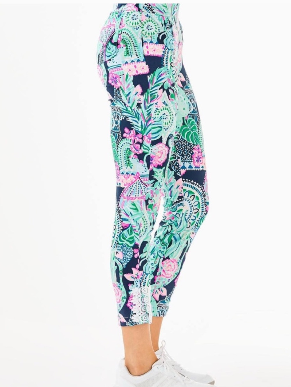Lilly Pulitzer Luxletic Corso Athletic Pant UPF 50 in Lookin Sharp Print